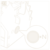 Allineate la freccia del gruppo infusore con N