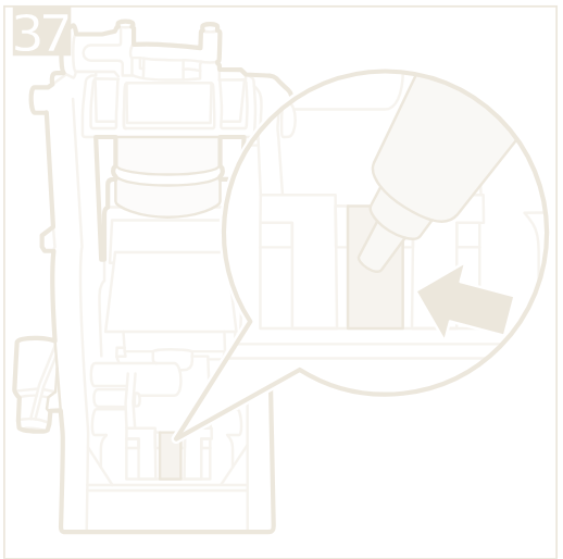 Apply a thin layer of grease to the piston.