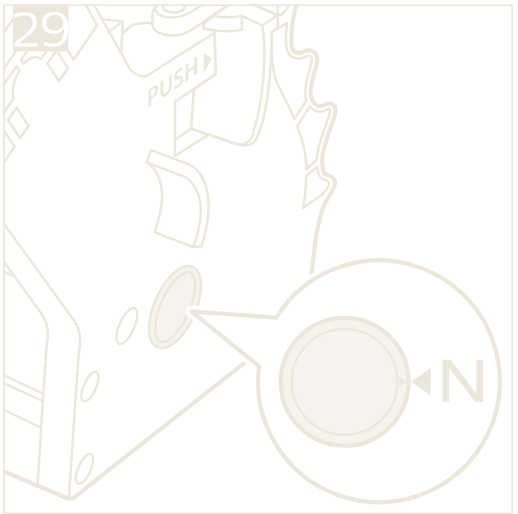 Check the arrow and N alignment.