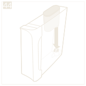 Press the filter down onto the tank connection